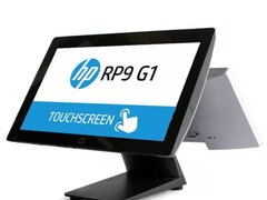 Sistem POS SH HP RP9 G1 9015, G4400, 128GB SSD, 15.6 inci, Display Client, Grad B